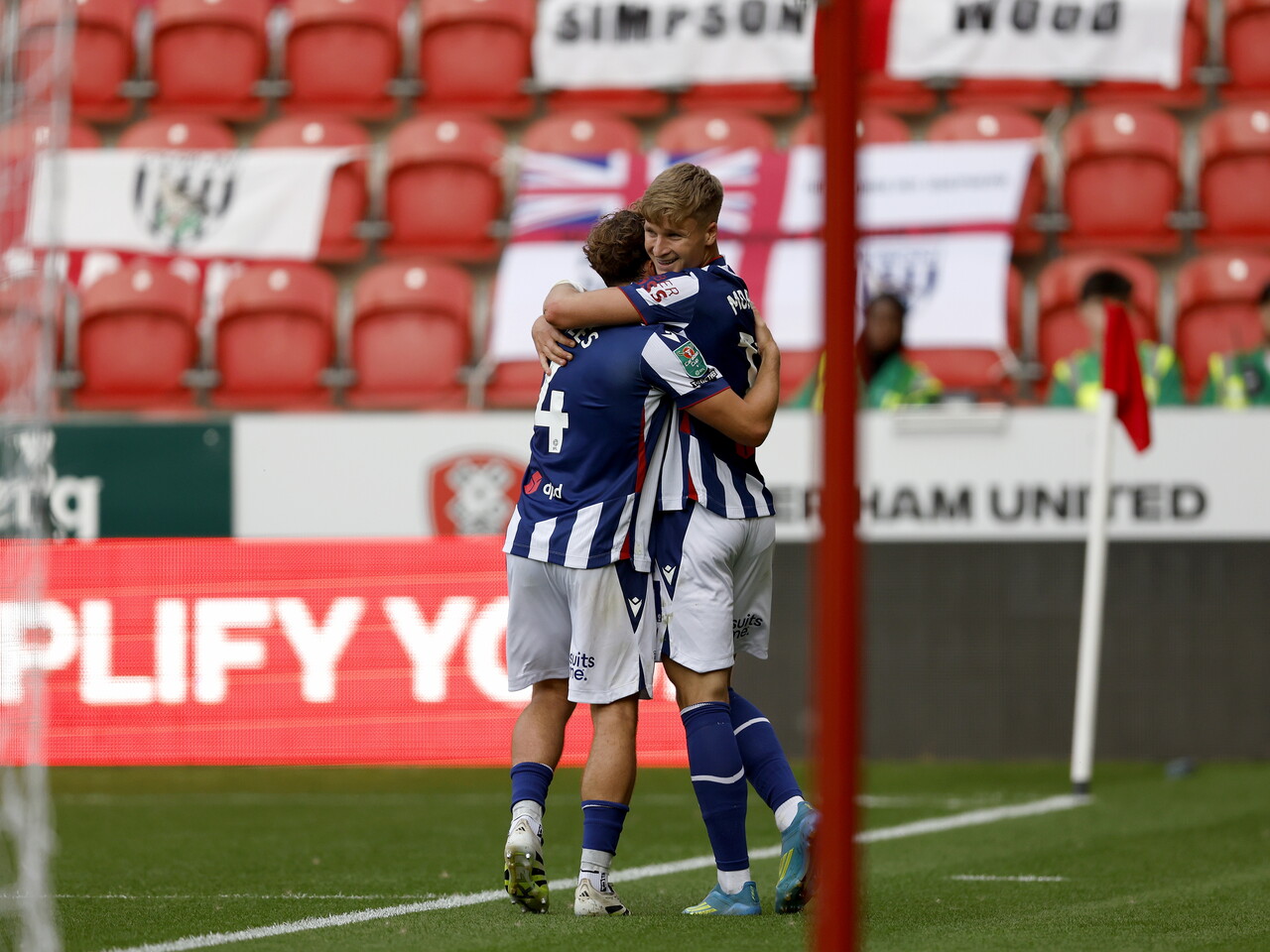 JJ Morgan scoring against Rotherham.
