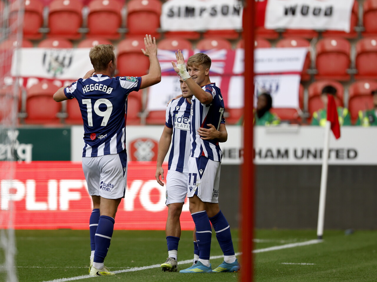 JJ Morgan scoring against Rotherham.