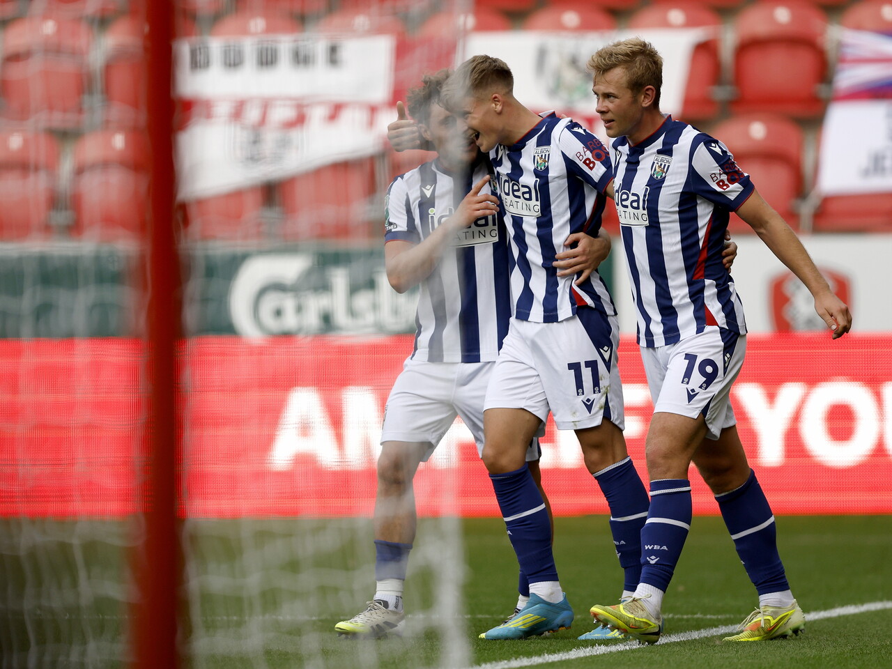 JJ Morgan scoring against Rotherham.