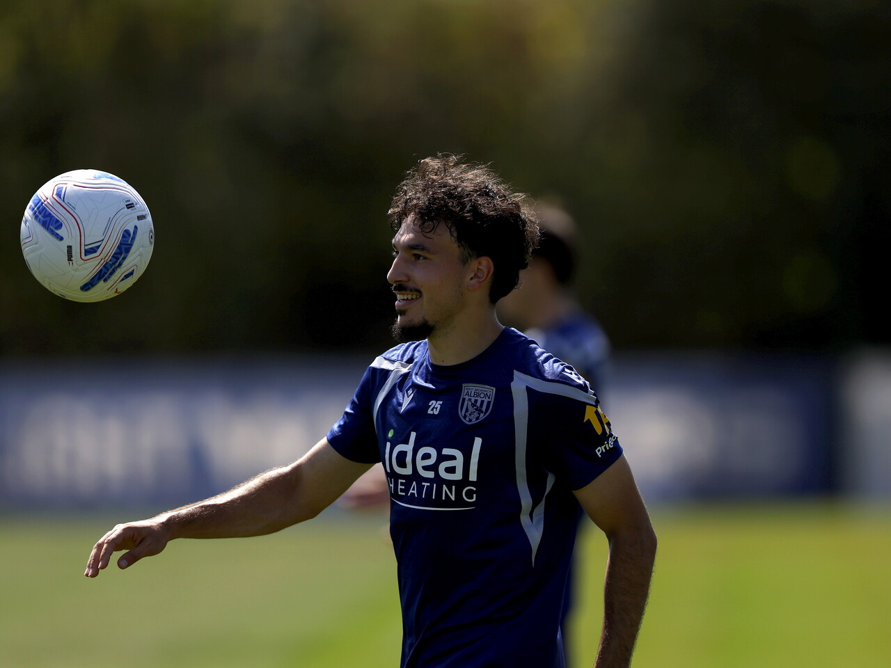 Nolan Galves on the ball during a training session