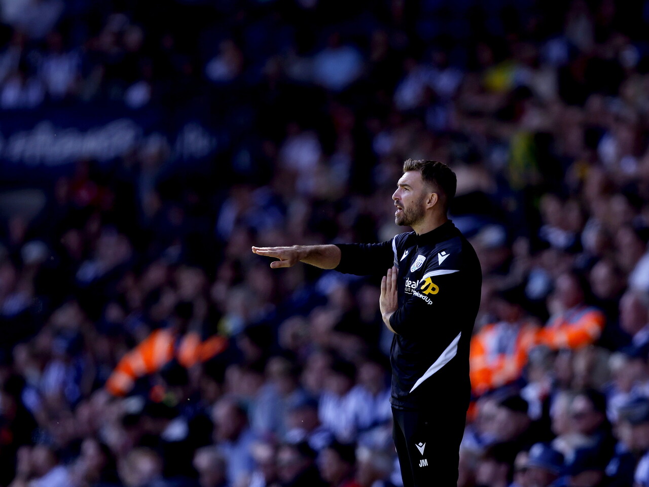 James Morrison on the touchline against Burnley