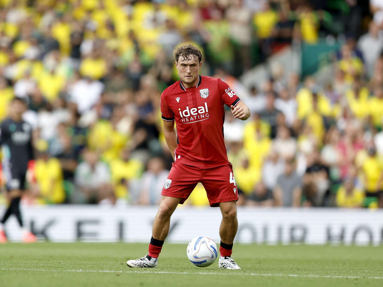 Callum Styles on the ball against Norwich