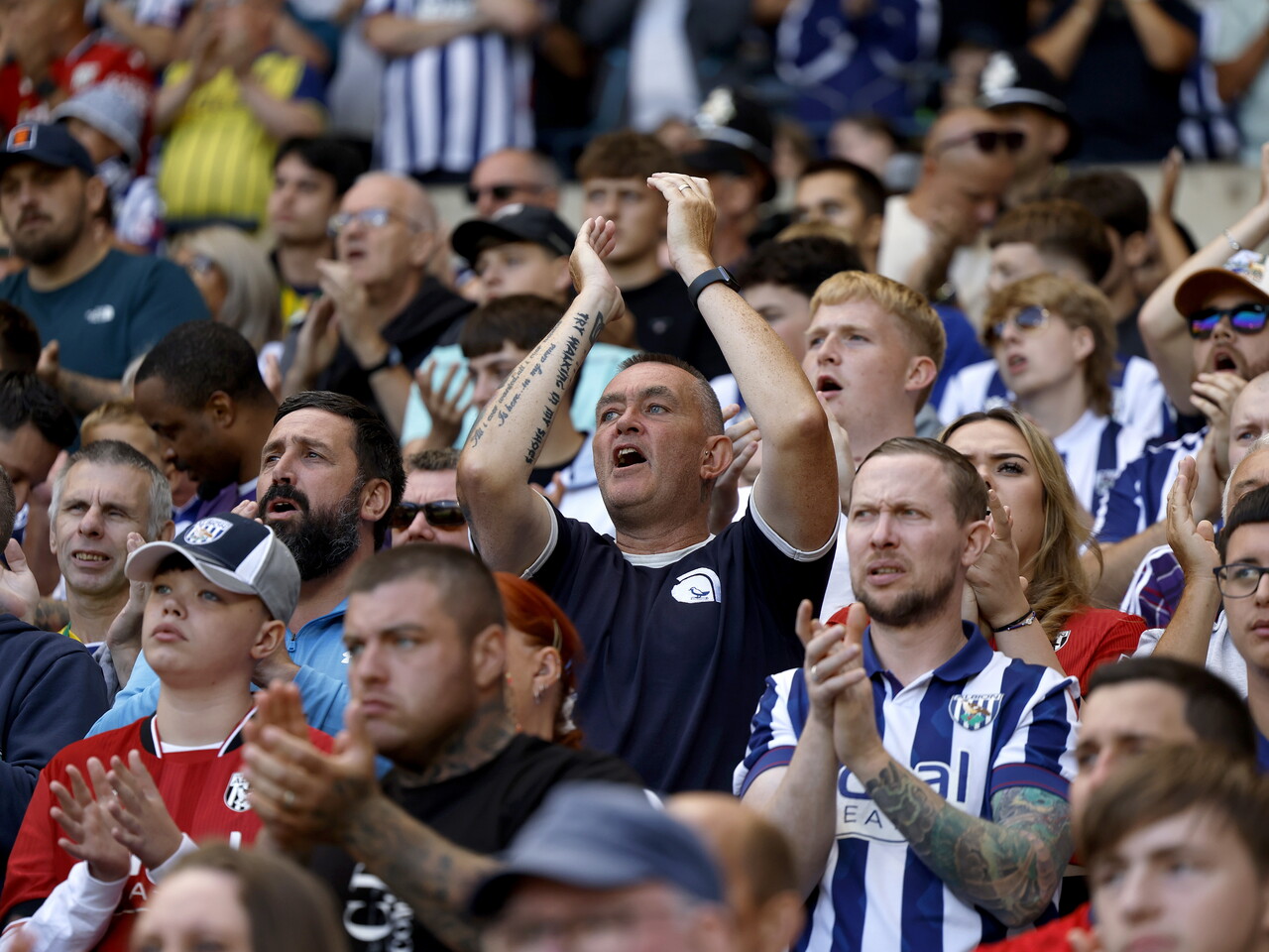 Albion fans celebrate 