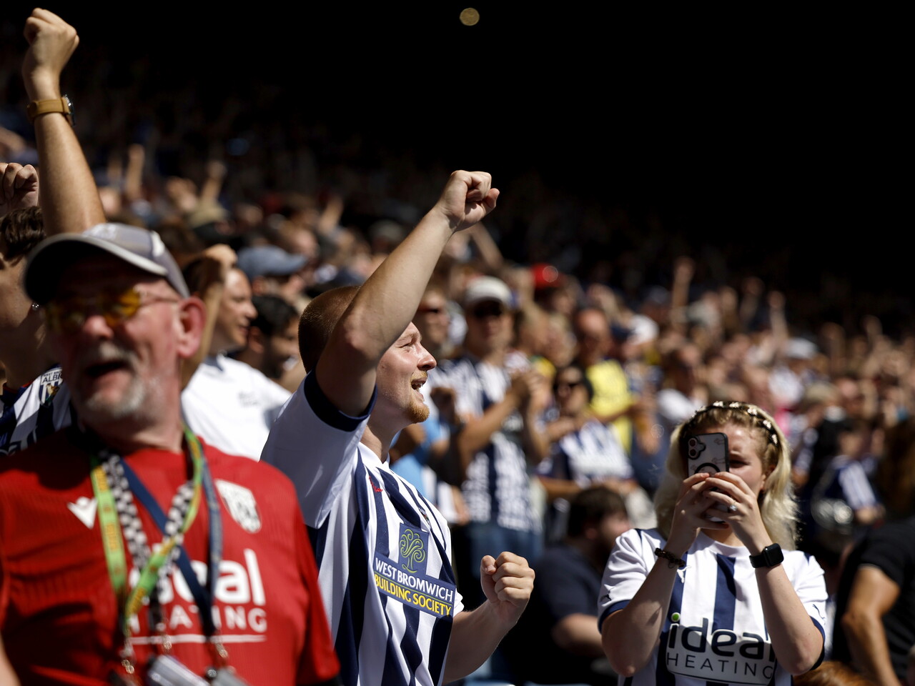 Albion fans celebrate 