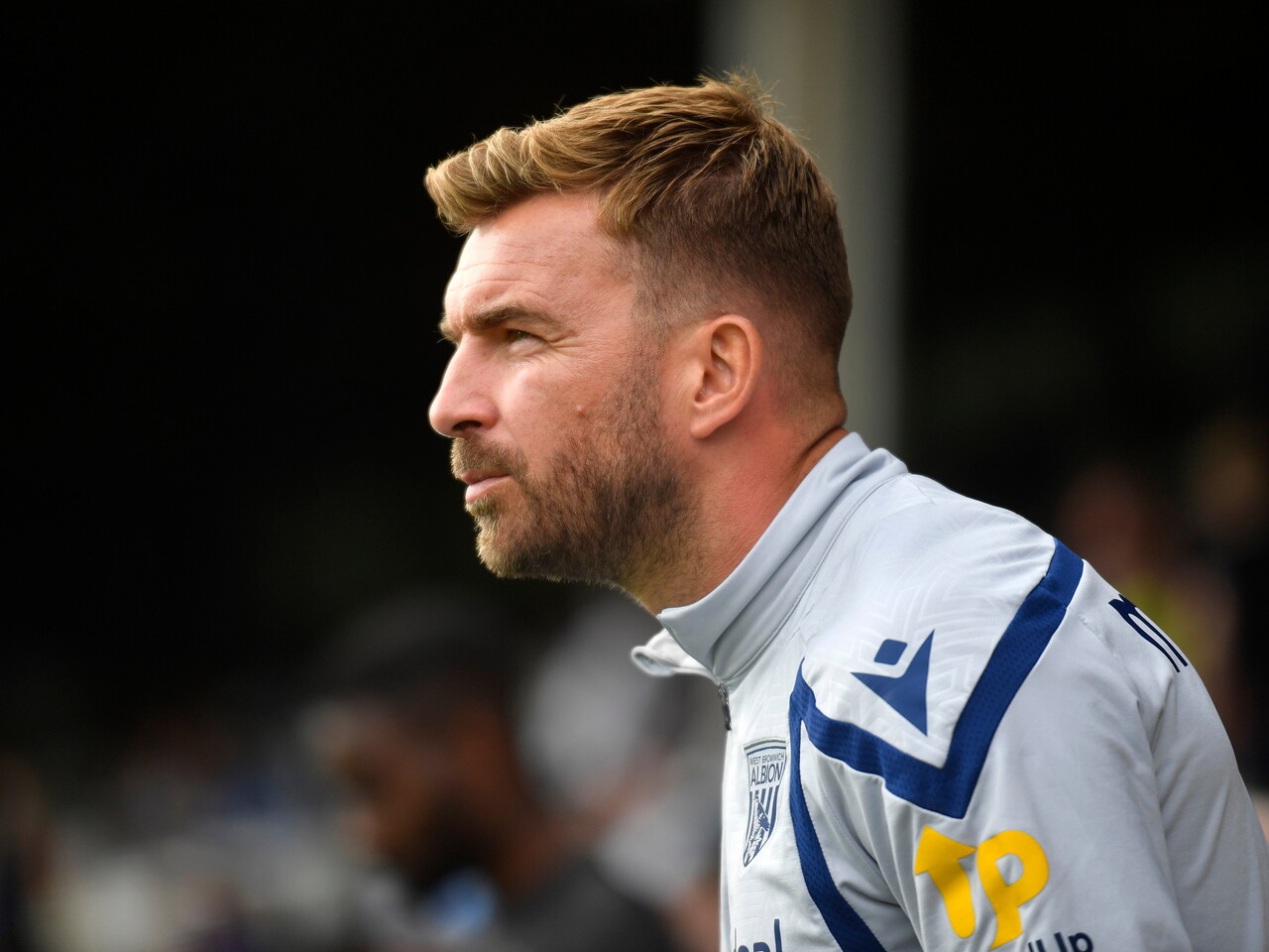 James Morrison watching the action at Peterborough 