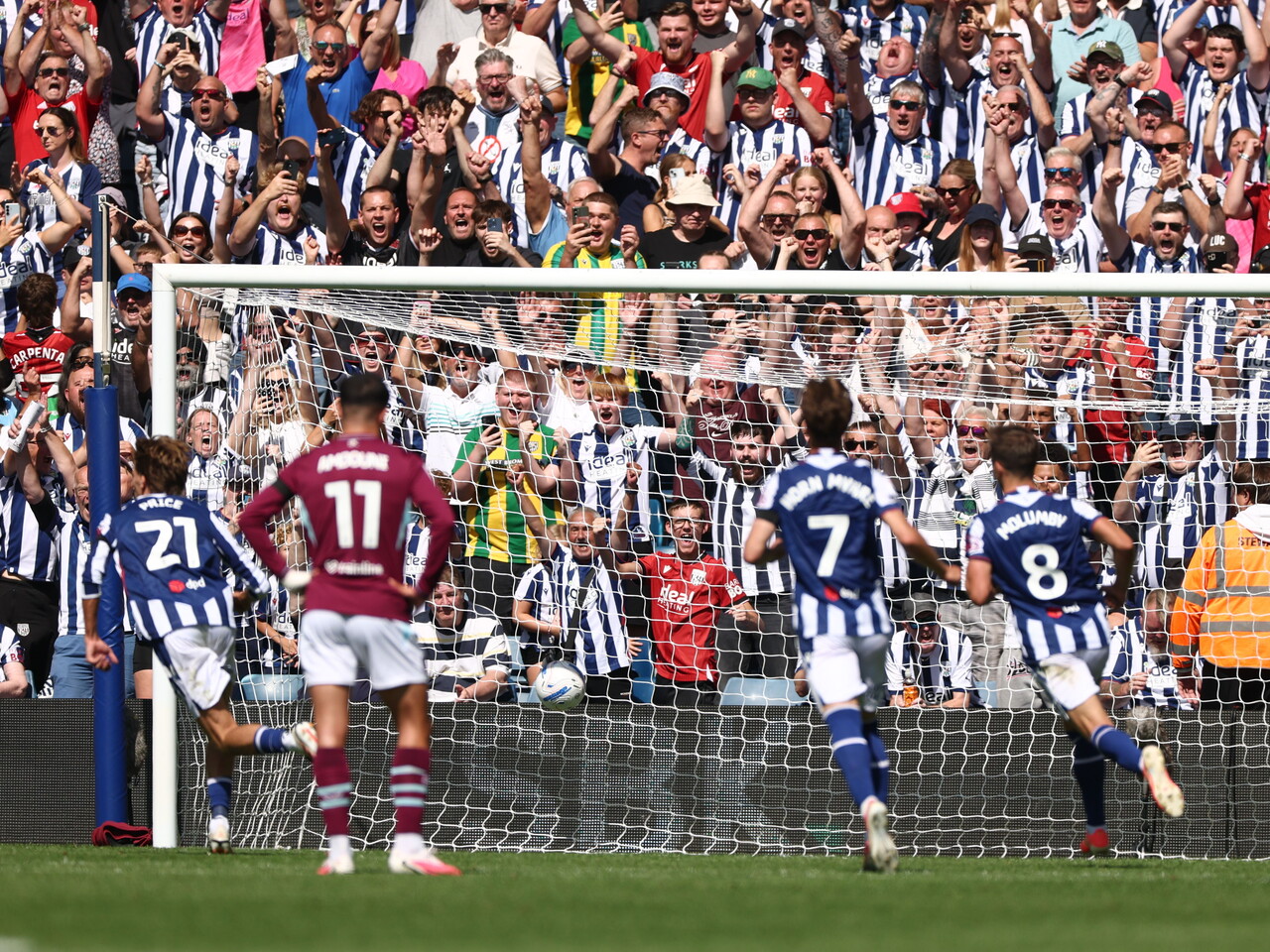 Isaac Price scores his first against Burnley