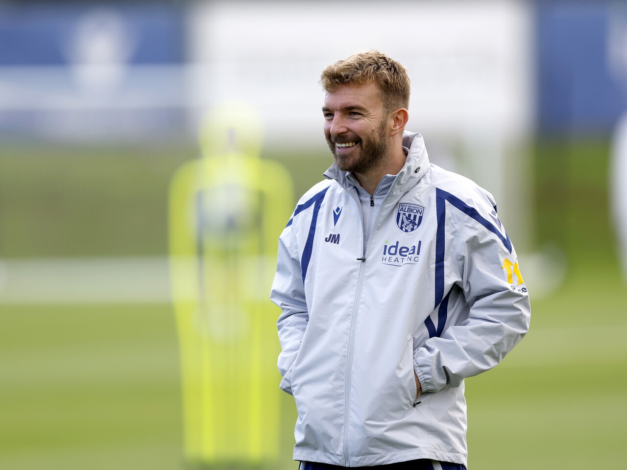 James Morrison smiling during a training session