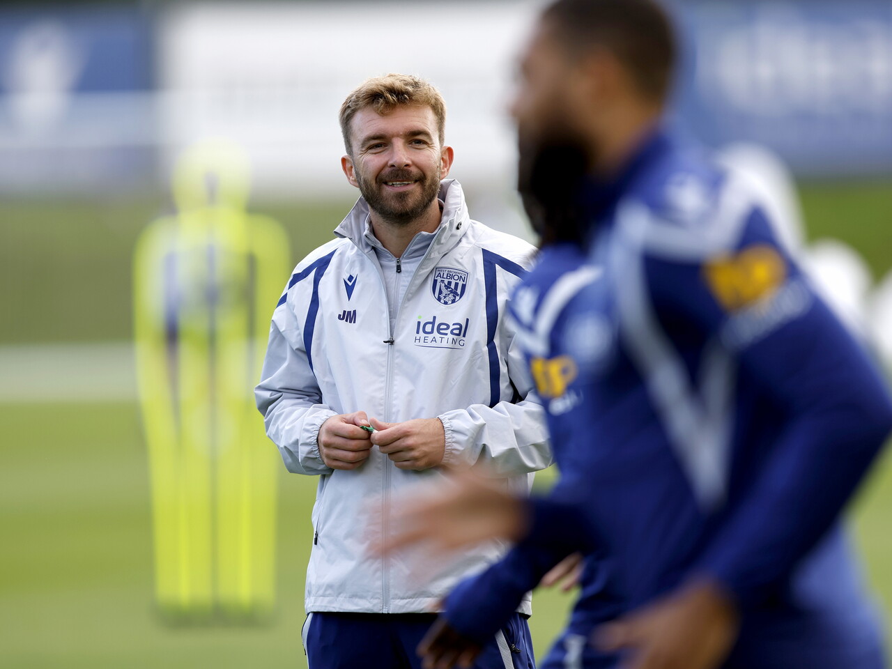 James Morrison smiling during a training session