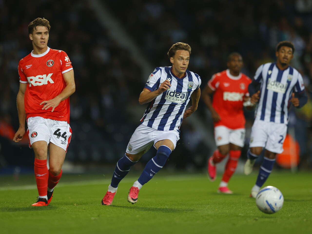 Felix Horn Myhre on the ball against Charlton 