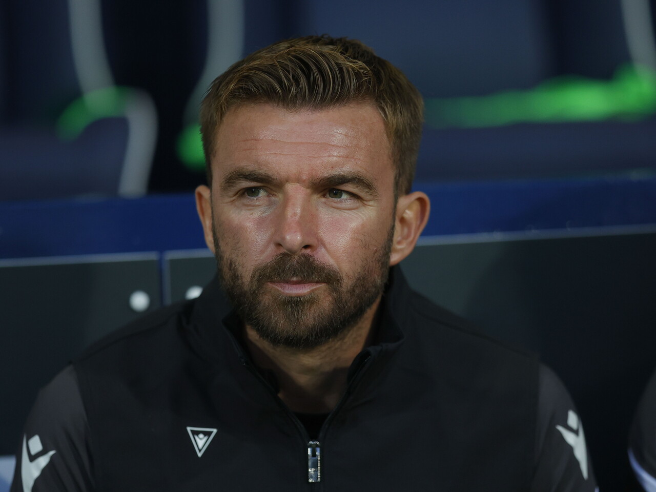 James Morrison in the dugout against Charlton 