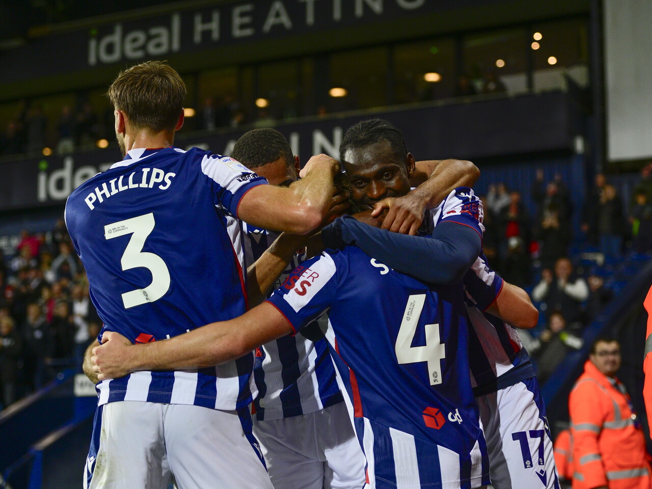 Callum Styles celebrates scoring against Charlton with team-mates