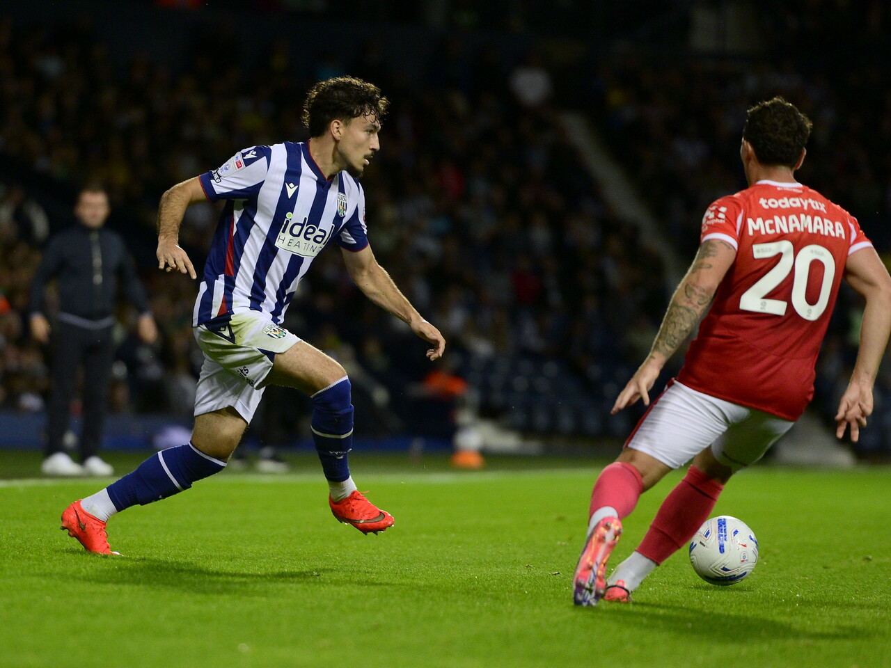 Nolan Galves on the ball against Charlton 