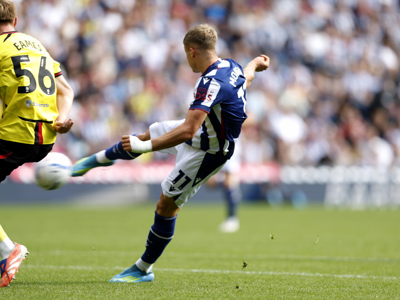 JJ Morgan has a shot against Watford
