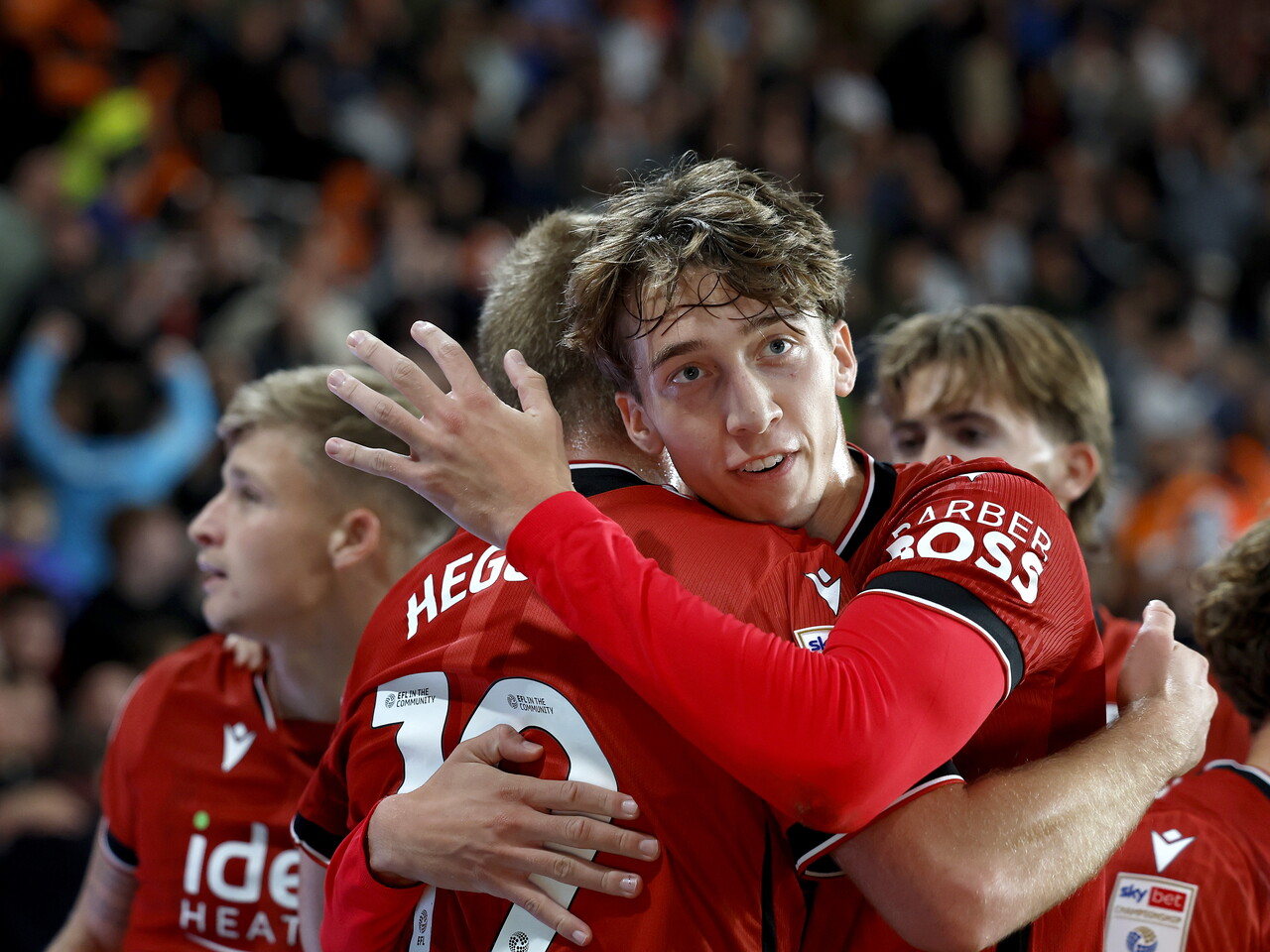 Aune Heggebo celebrates his goal against Derby