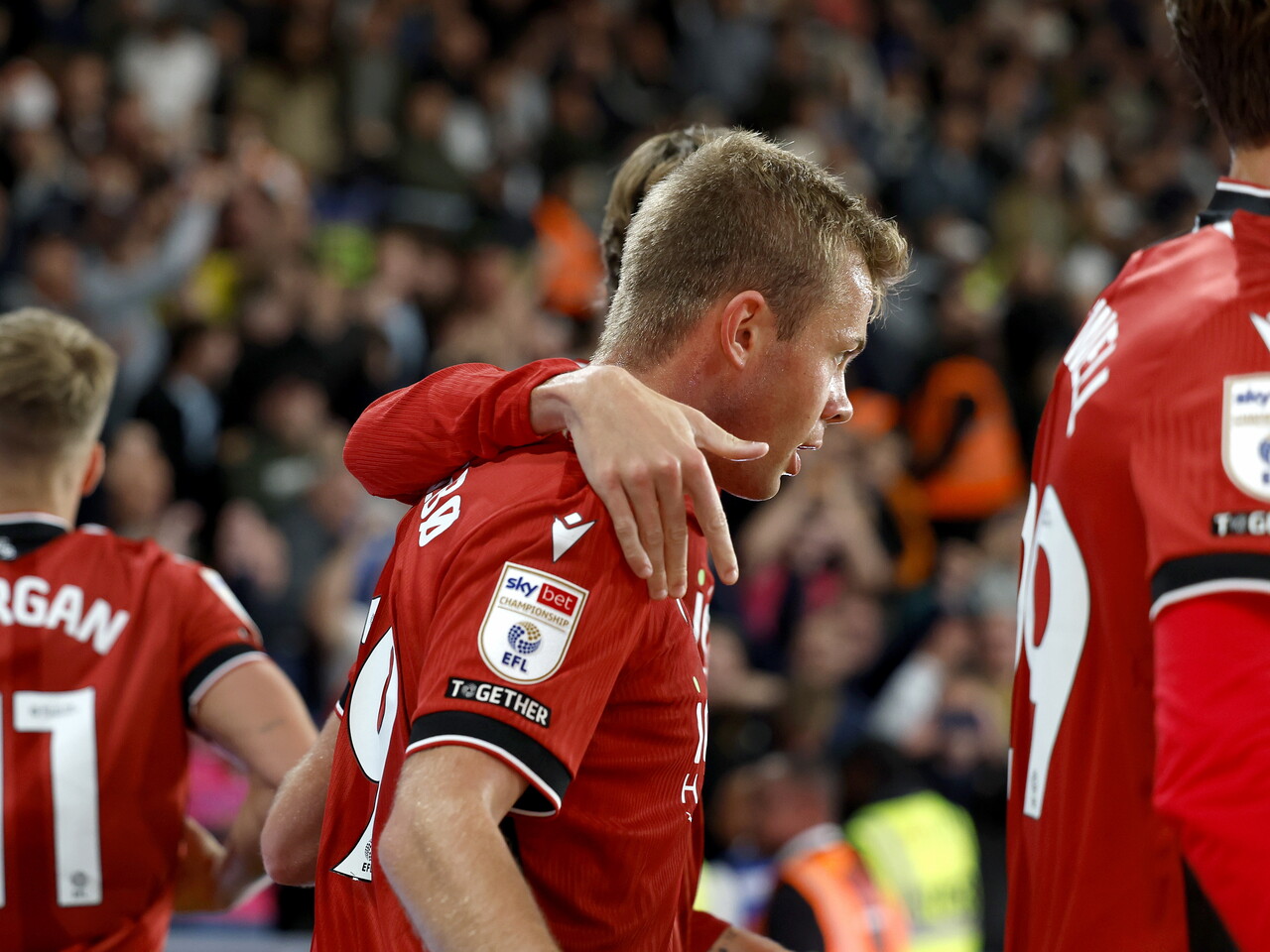 Aune Heggebo celebrates his goal against Derby