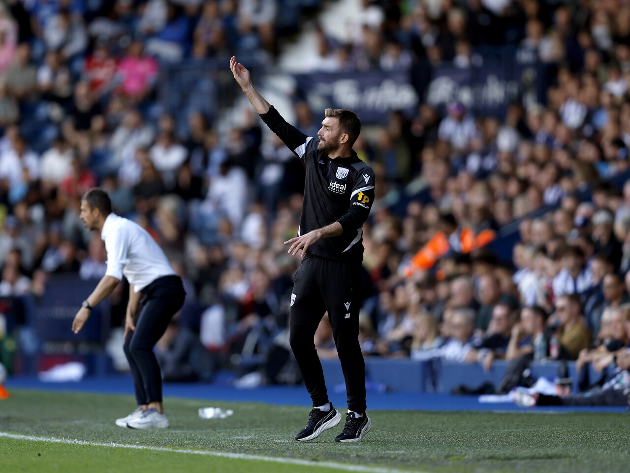 James Morrison on the touchline against Watford