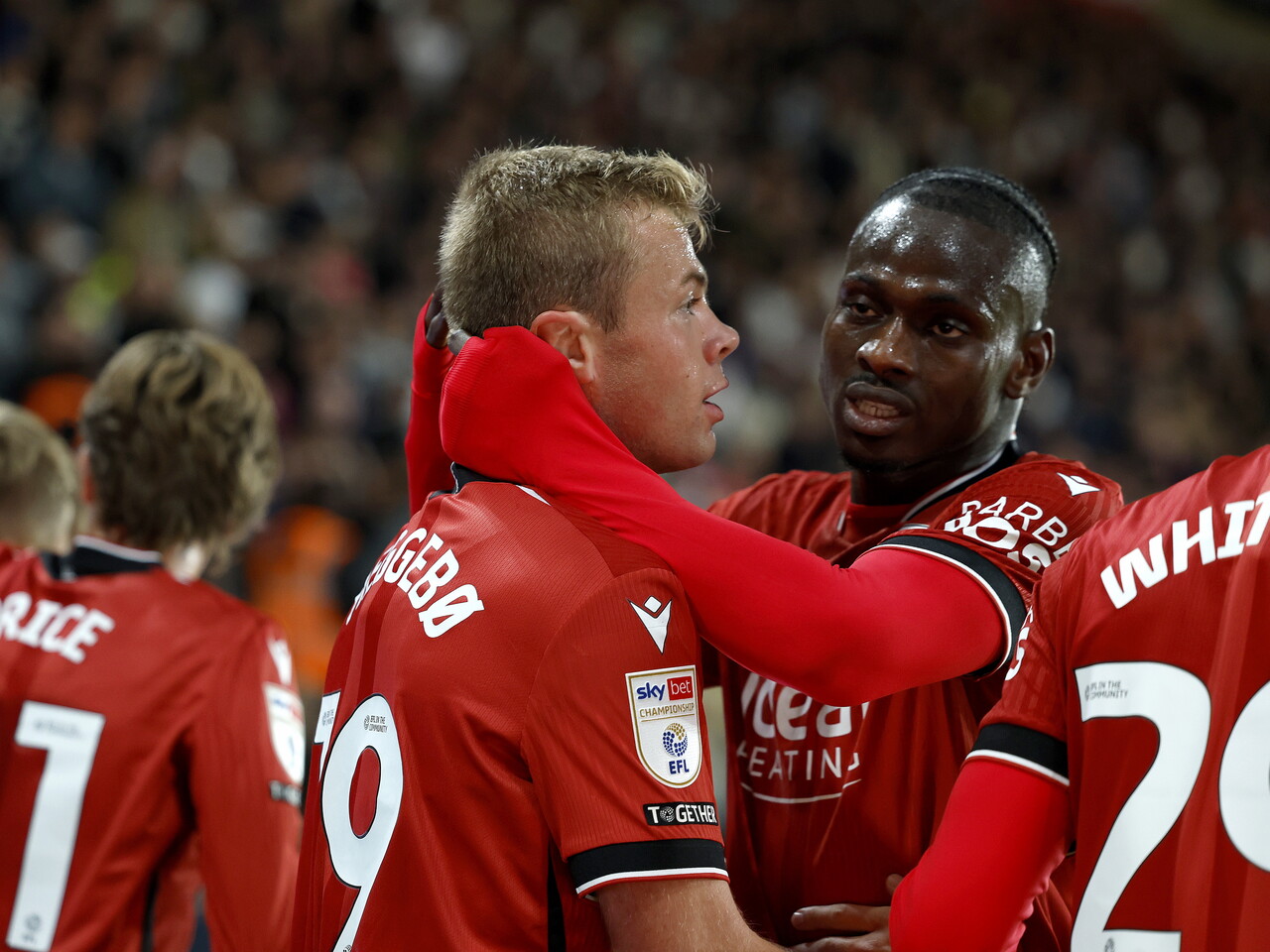 Aune Heggebo celebrates his goal against Derby