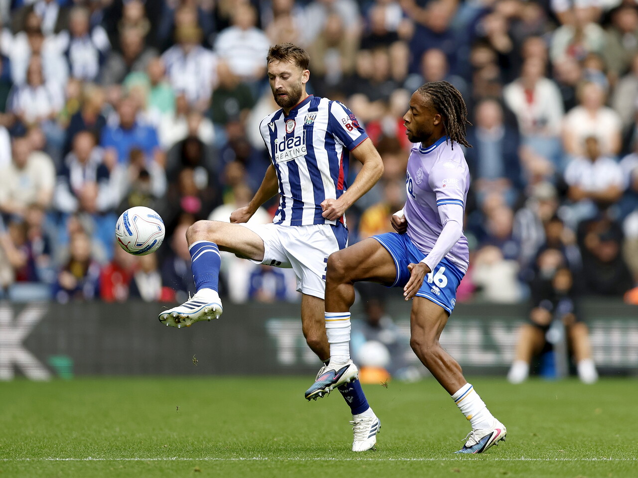 Nat Phillips on the ball against QPR