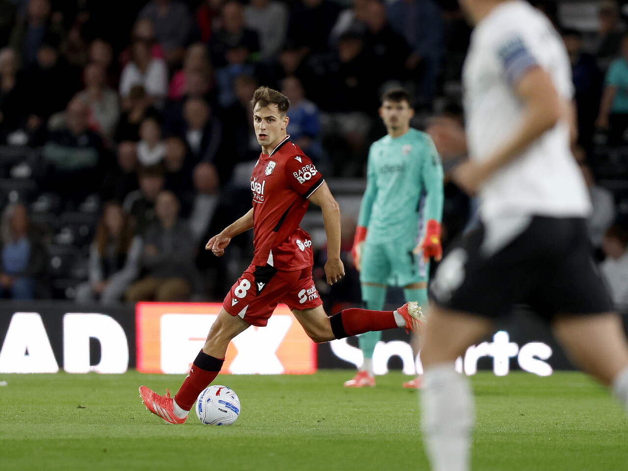 Jayson Molumby on the ball against Derby