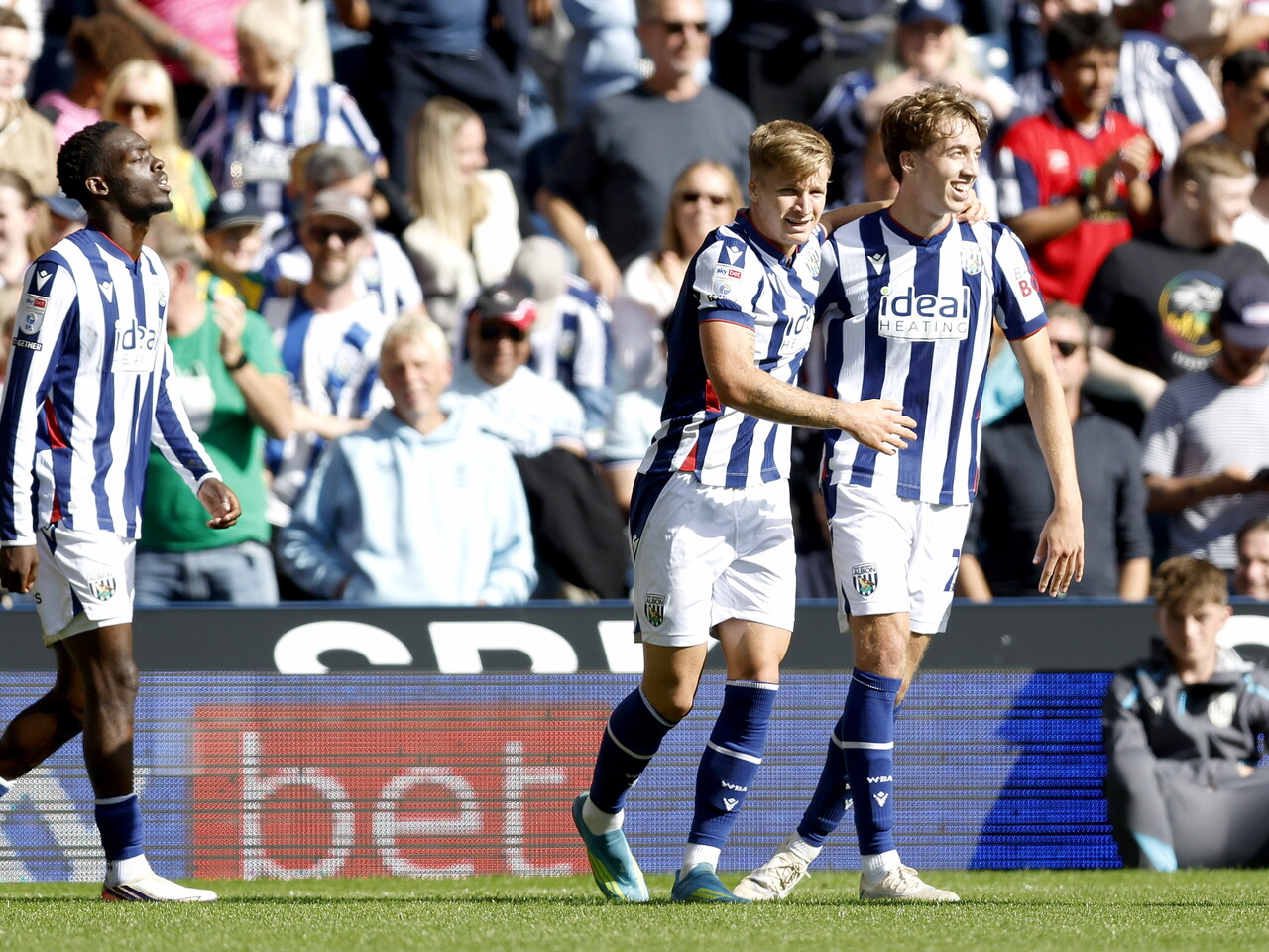 JJ Morgan celebrates his goal against Watford