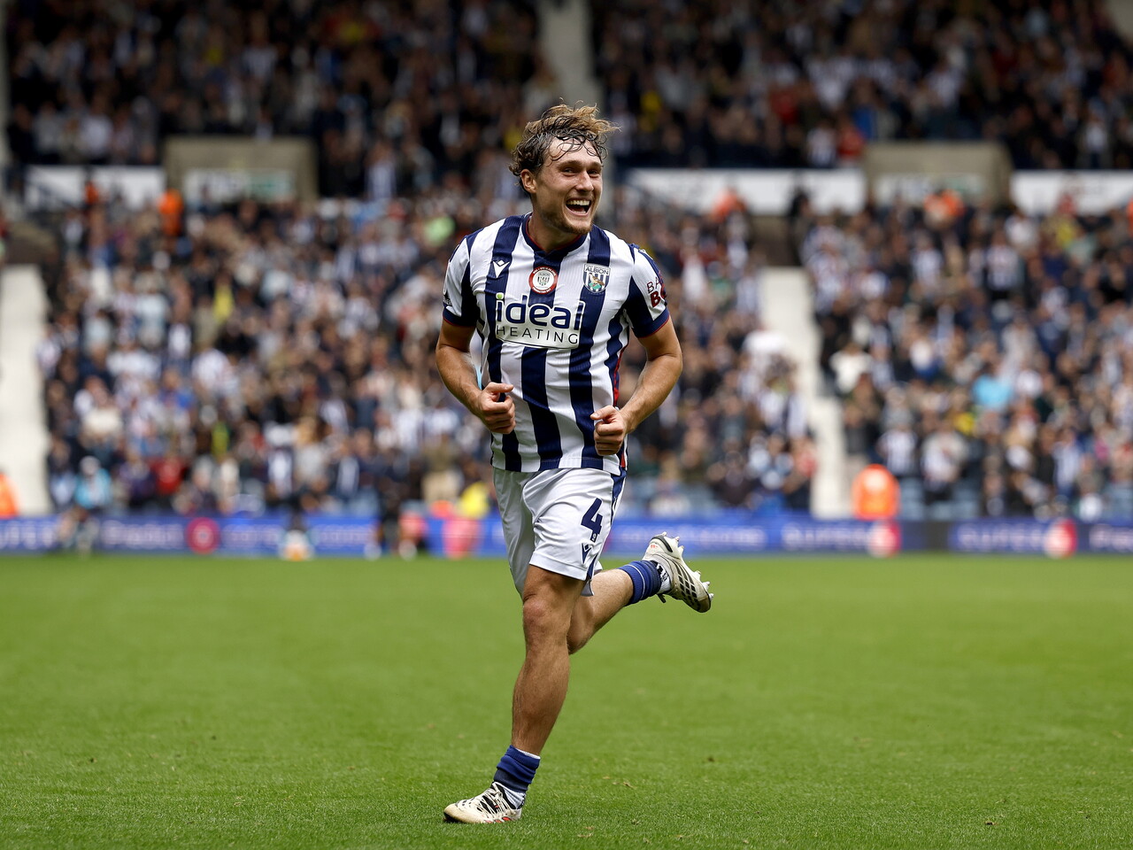 Callum Styles celebrates his goal against QPR