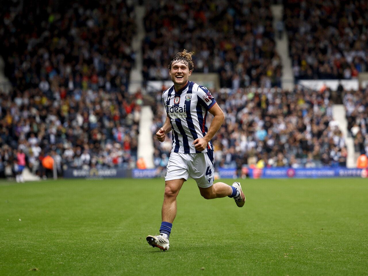 Callum Styles celebrates his goal against QPR