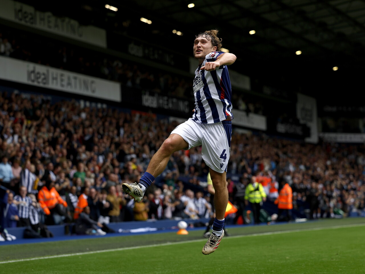 Callum Styles celebrates his goal against QPR