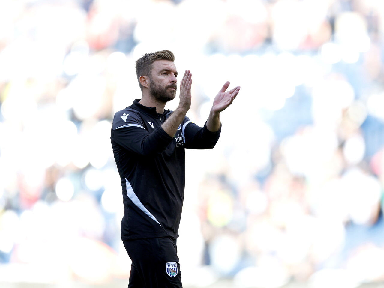 James Morrison applauds the fans after Watford