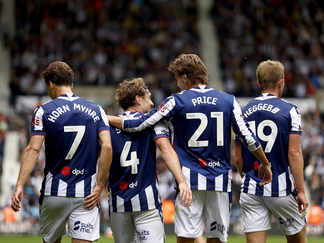 Callum Styles celebrates his goal against QPR with his teammates