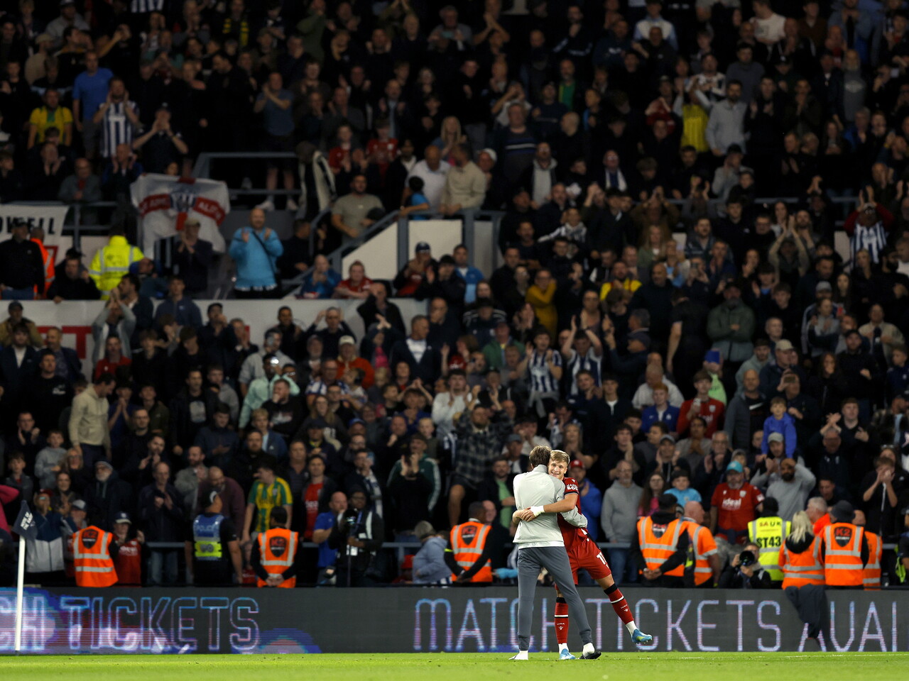 Albion fans at Pride Park