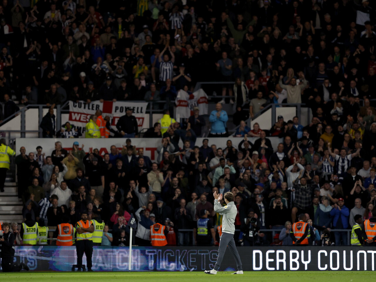 Albion fans at Pride Park