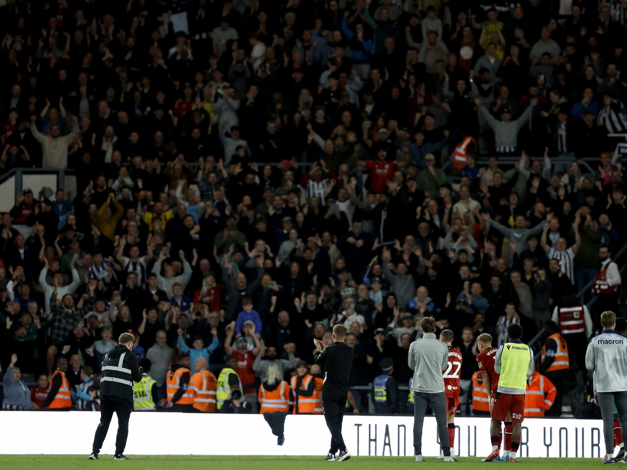 Albion fans at Pride Park