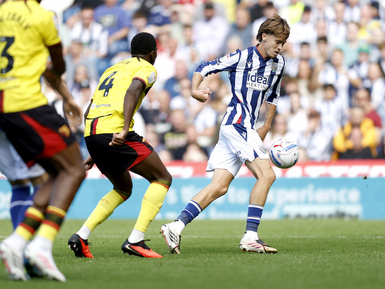 Isaac Price on the ball against Watford