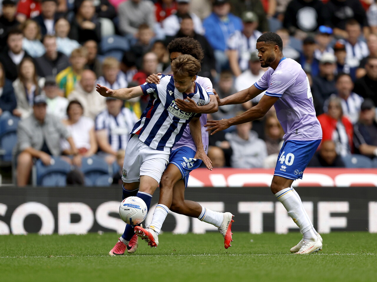 Felix Horn Myhre on the ball against QPR