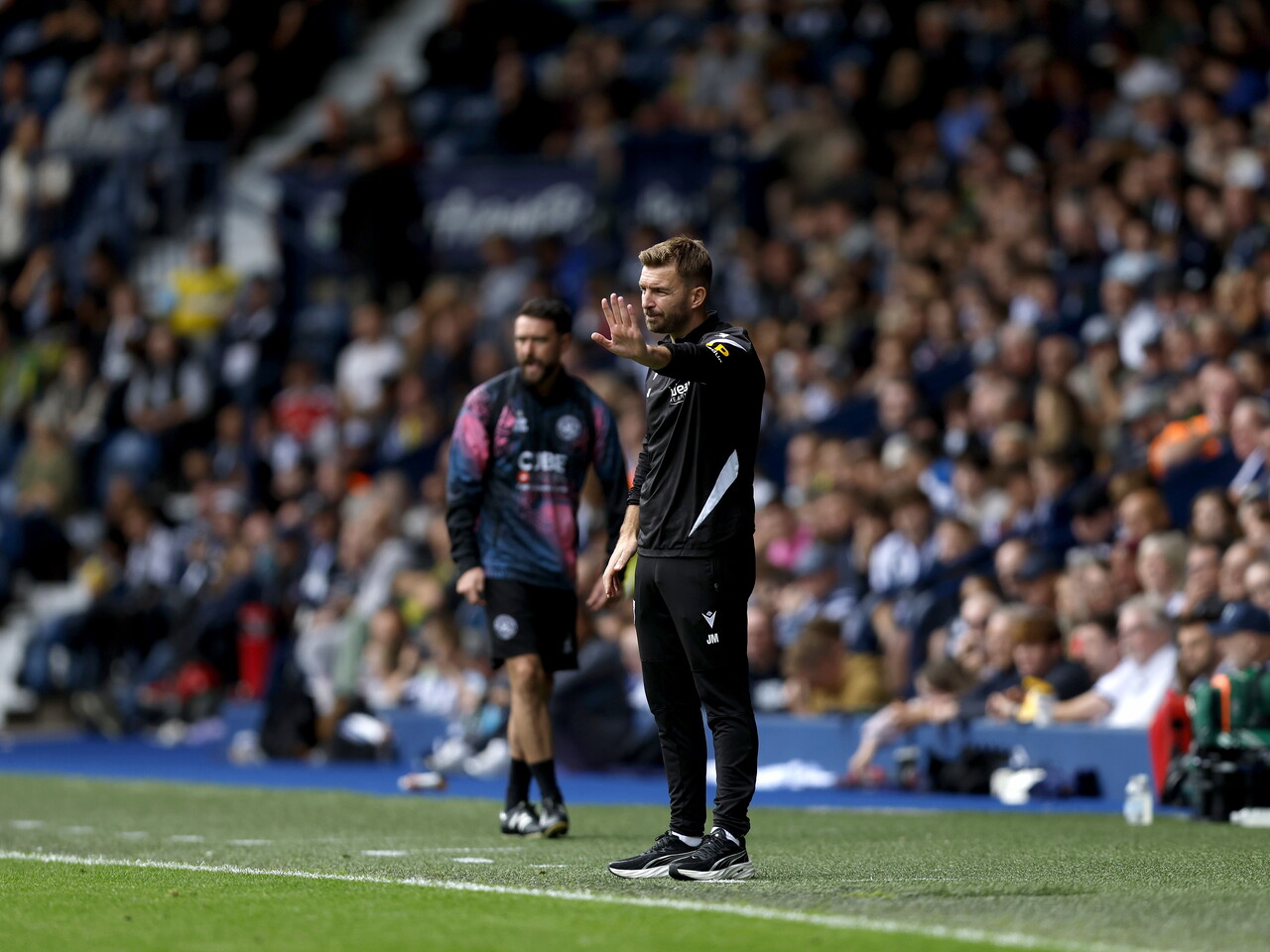 James Morrison on the touchline against QPR