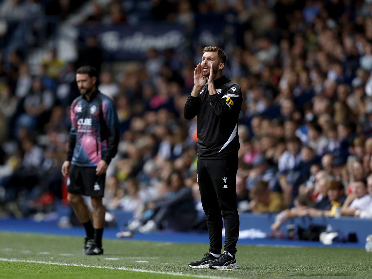 James Morrison on the touchline against QPR
