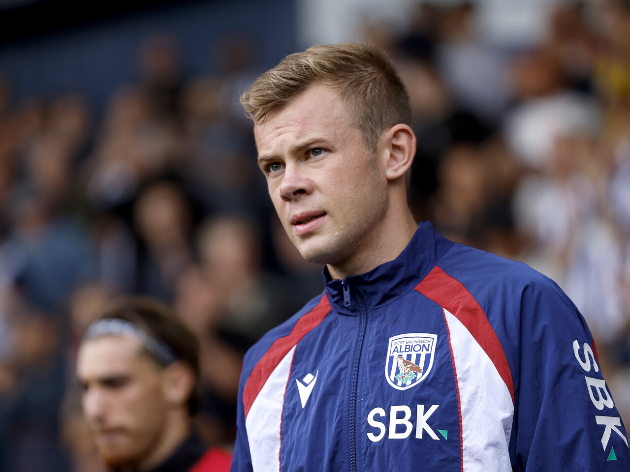 Aune Heggebo walks out for the Watford game