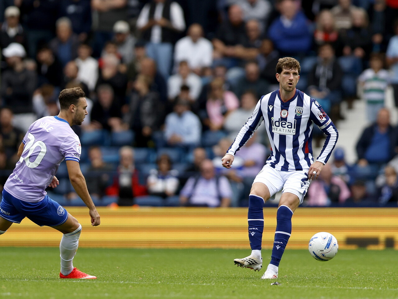Chris Mepham on the ball against QPR