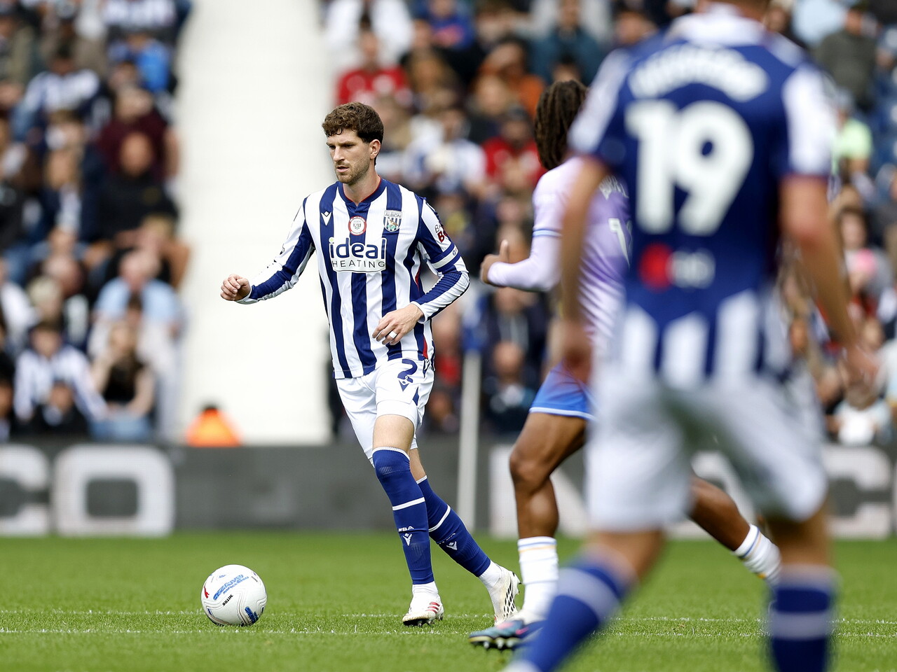 Chris Mepham on the ball against QPR
