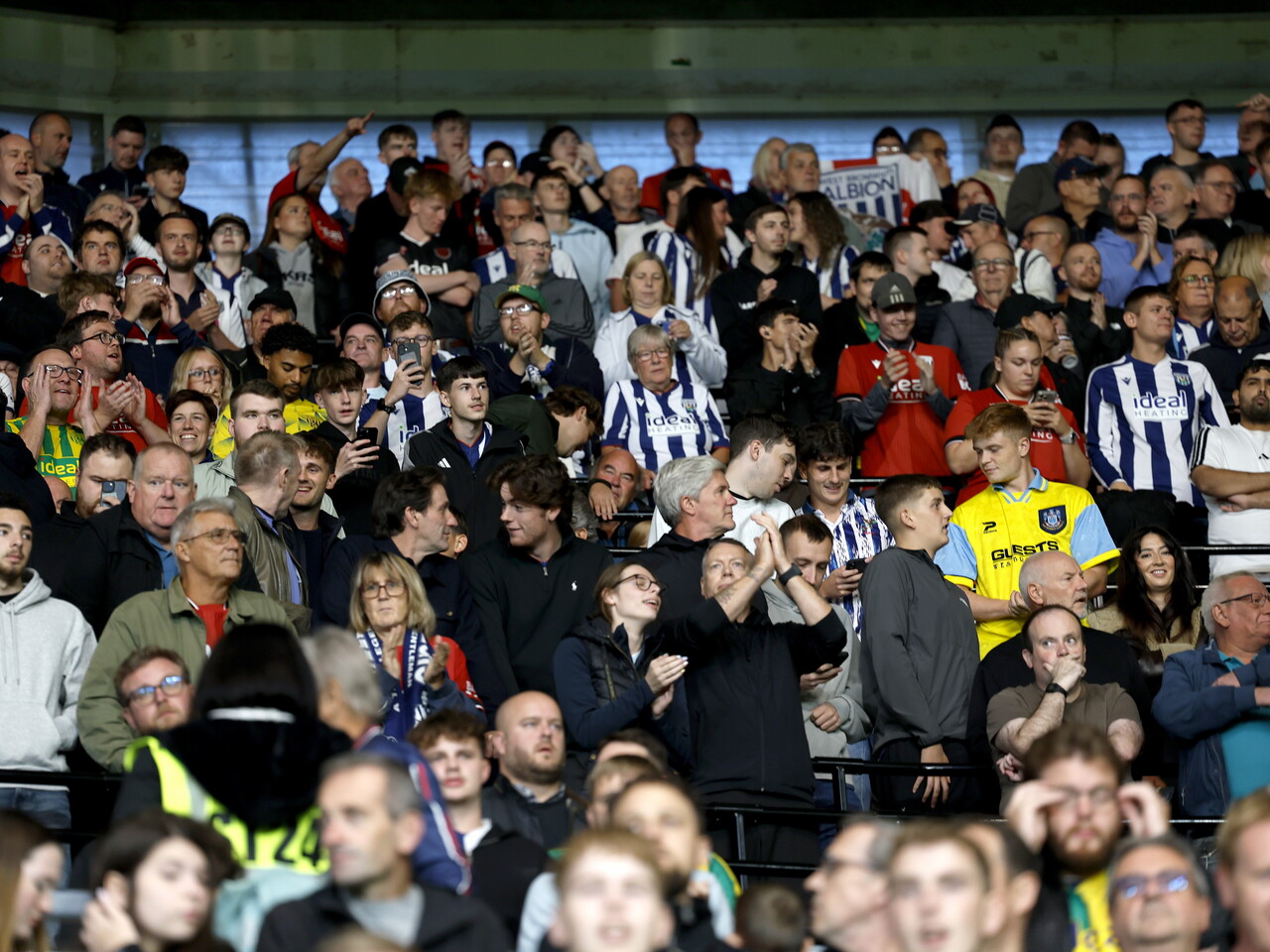 Albion fans at Pride Park