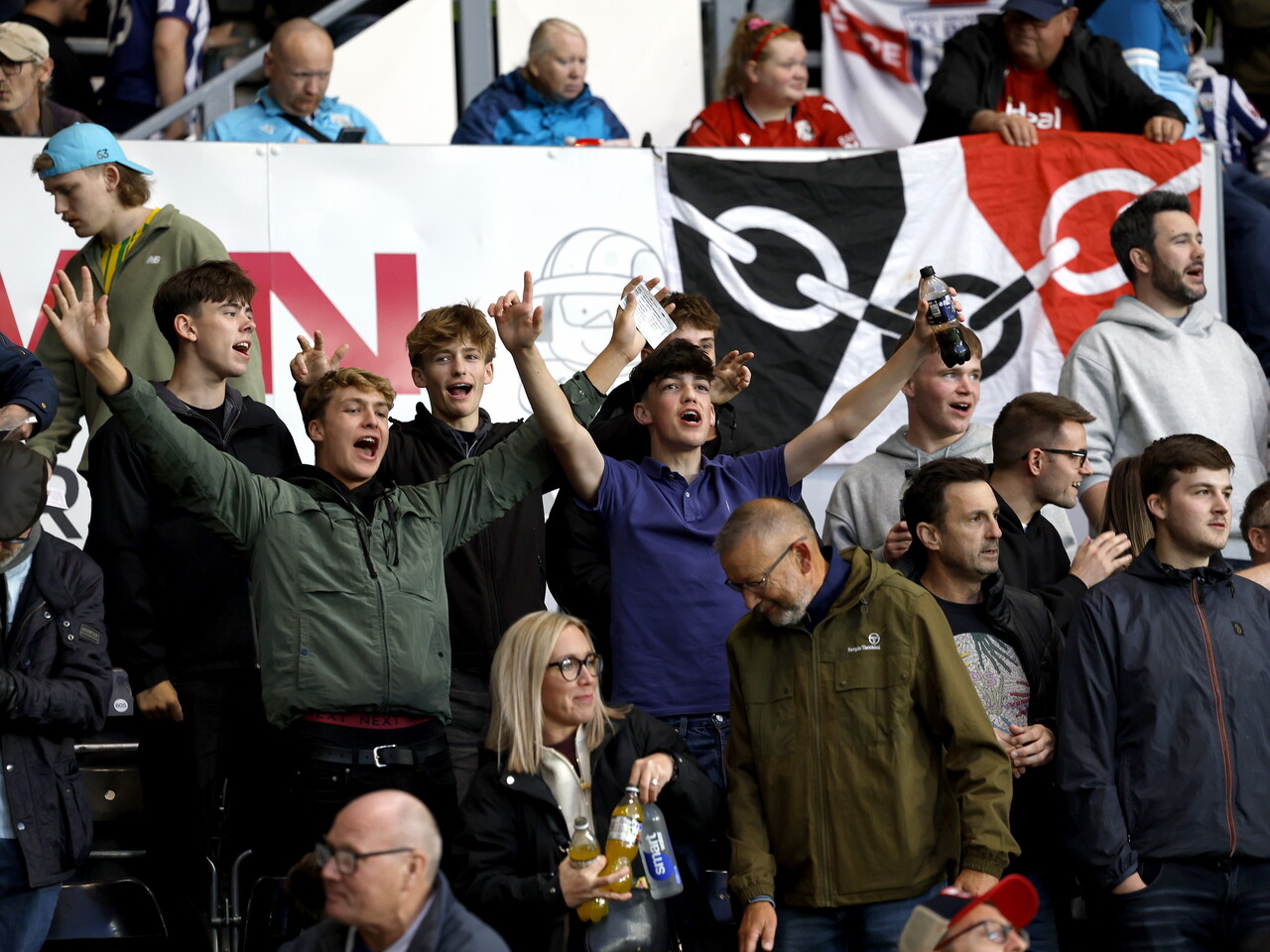 Albion fans at Pride Park