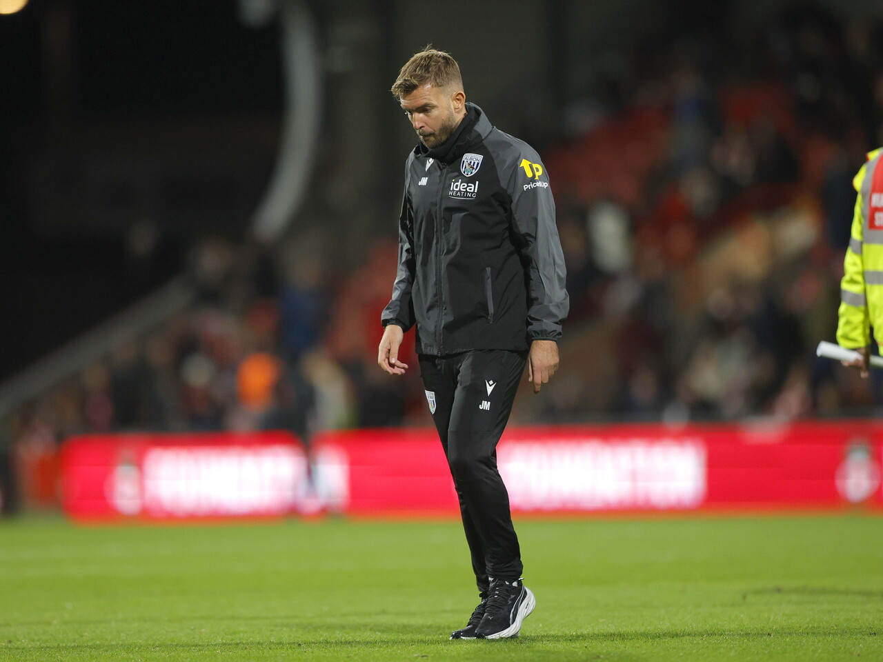 James Morrison at half-time against Wrexham