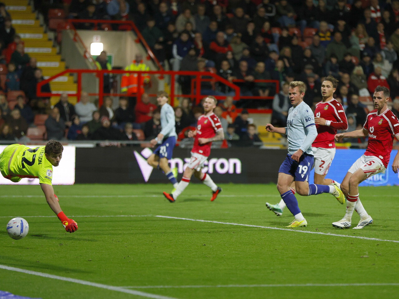 Aune Heggebo scores against Wrexham