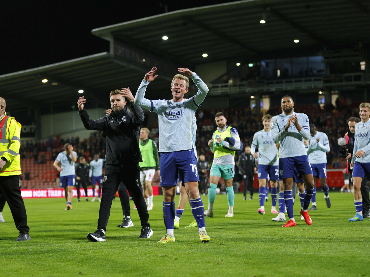 Aune Heggebo celebrates at full-time