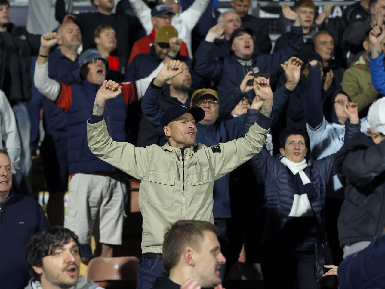 Albion fans at Wrexham