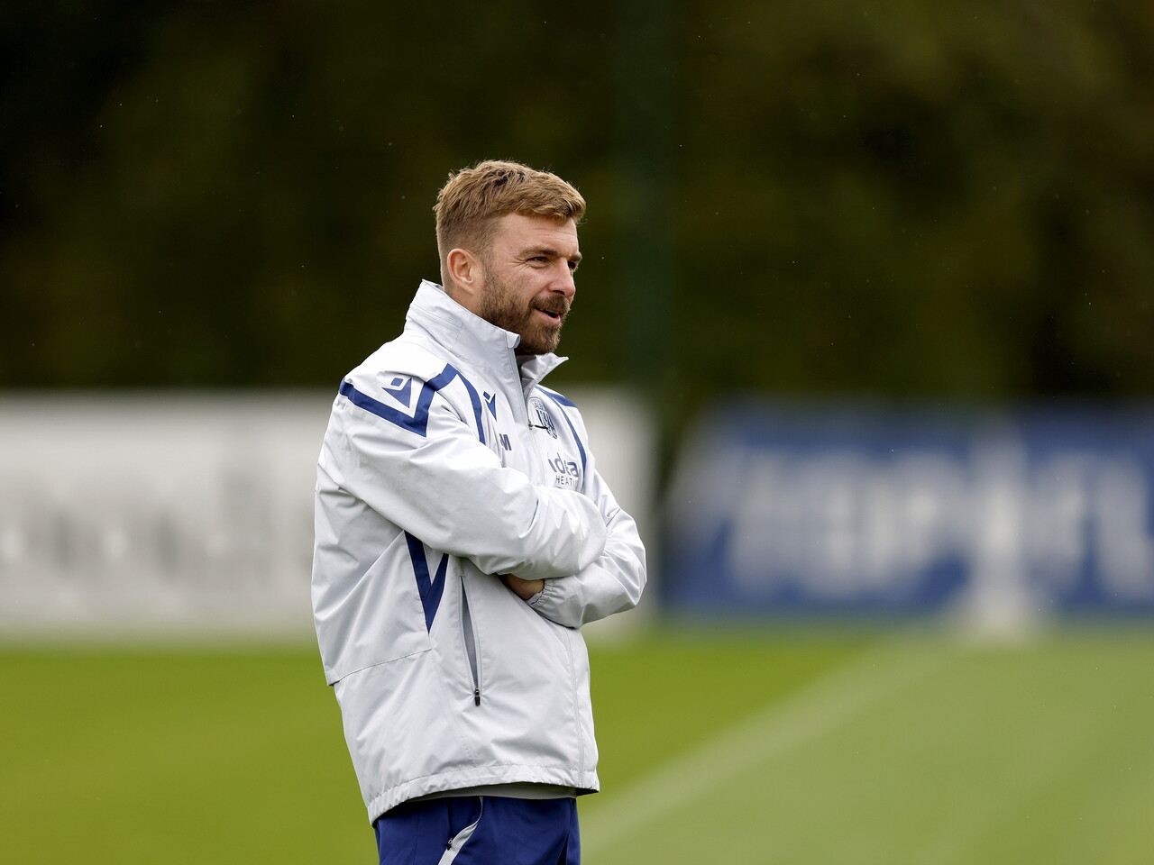 James Morrison watching over a training session 