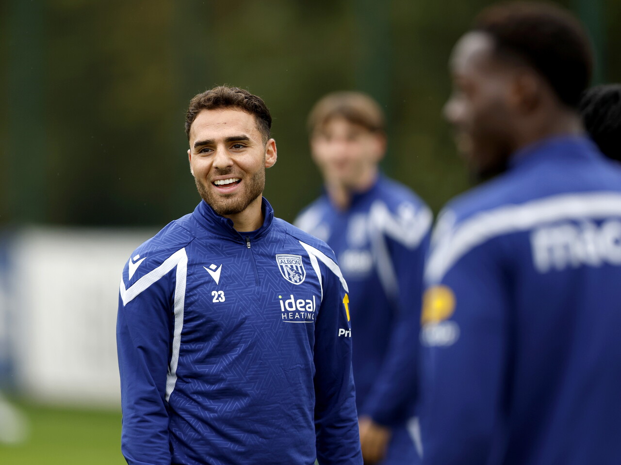 Tammer Bany smiling during a training session