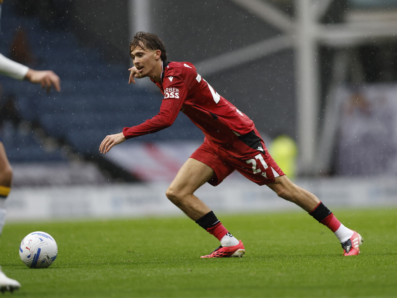 Isaac Price on the ball against Preston