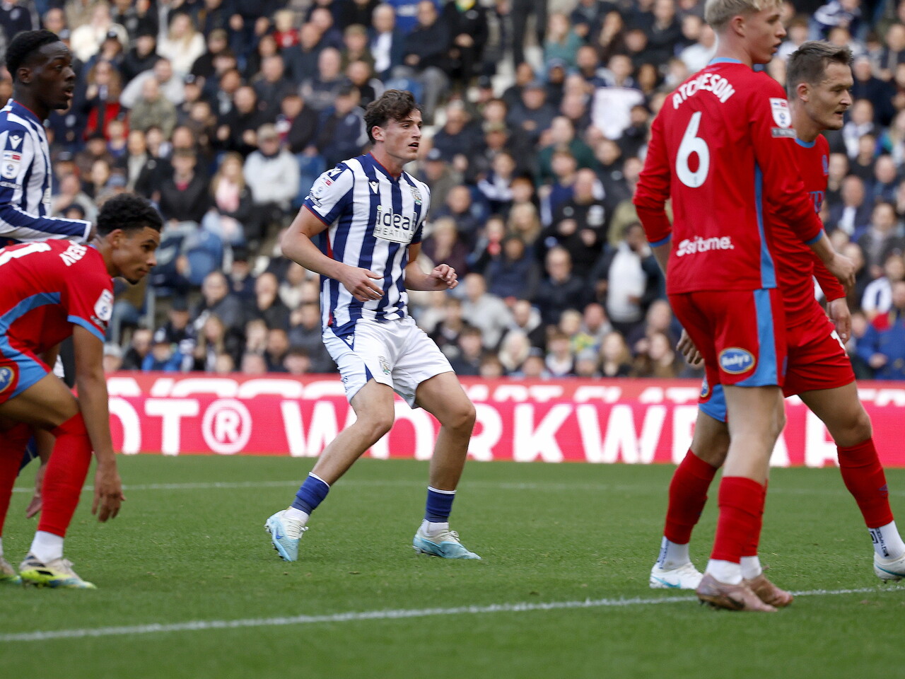 Barney Stewart watches his shot go in against Blackburn
