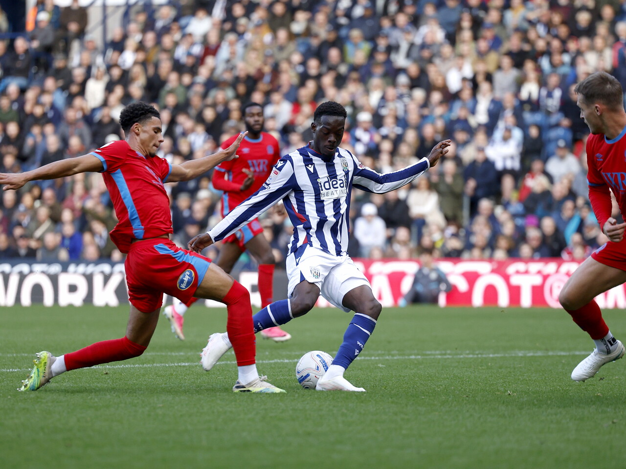 Rabby Nzingoula on the ball against Blackburn